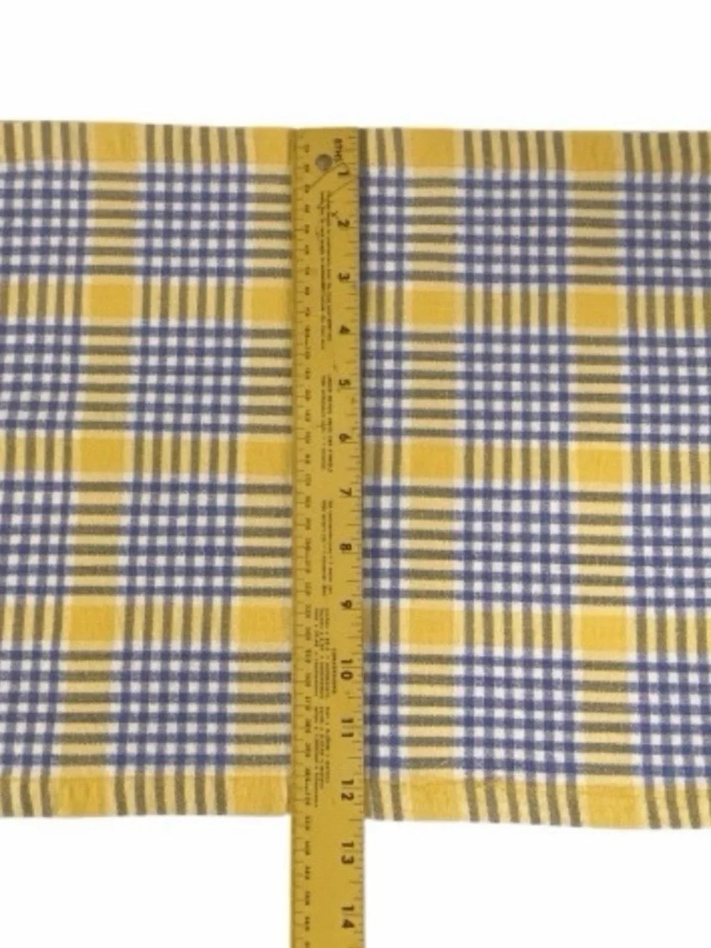 Vintage Set of 4 Woven Cotton Plaid Placemats